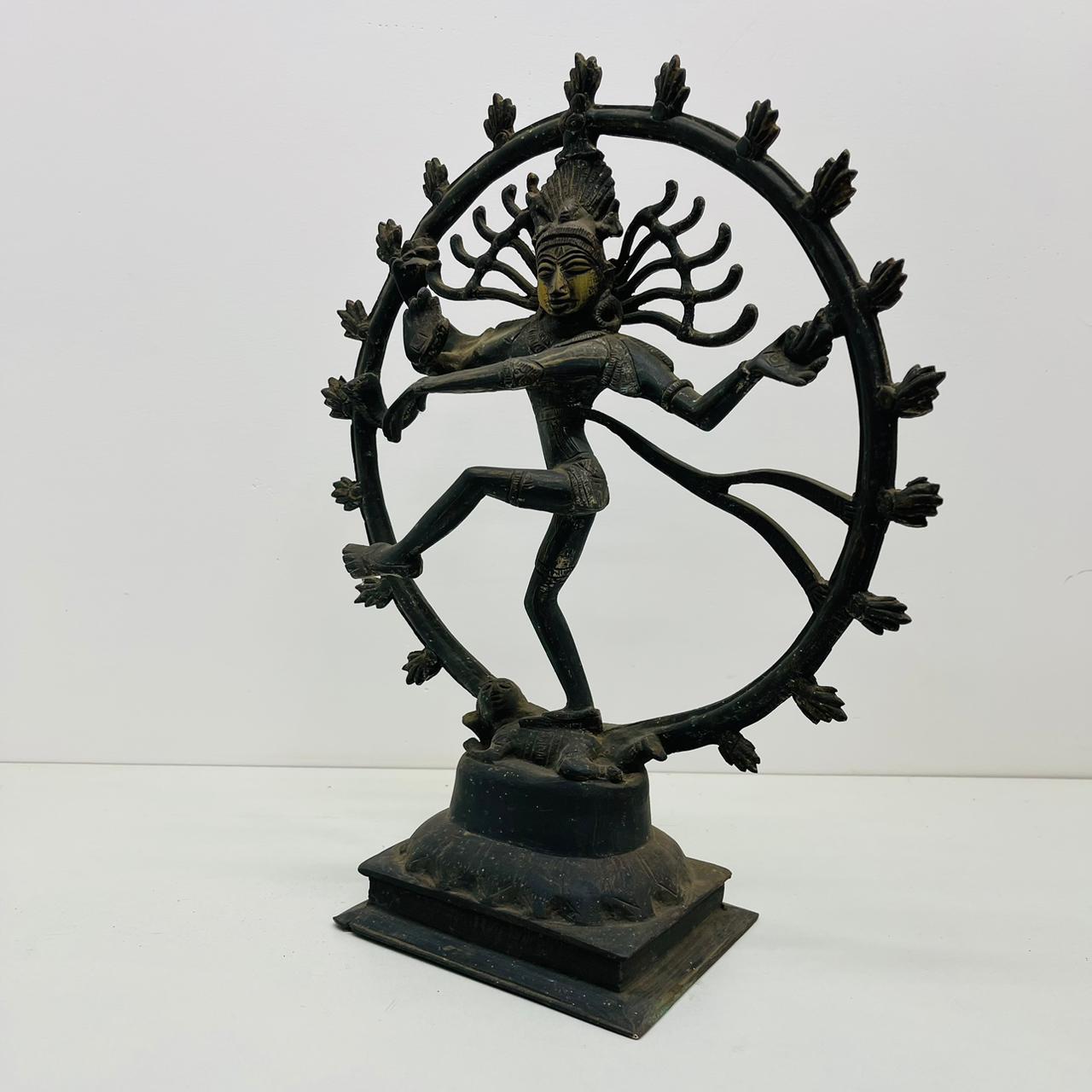 Aged Brass Natraj sculpture