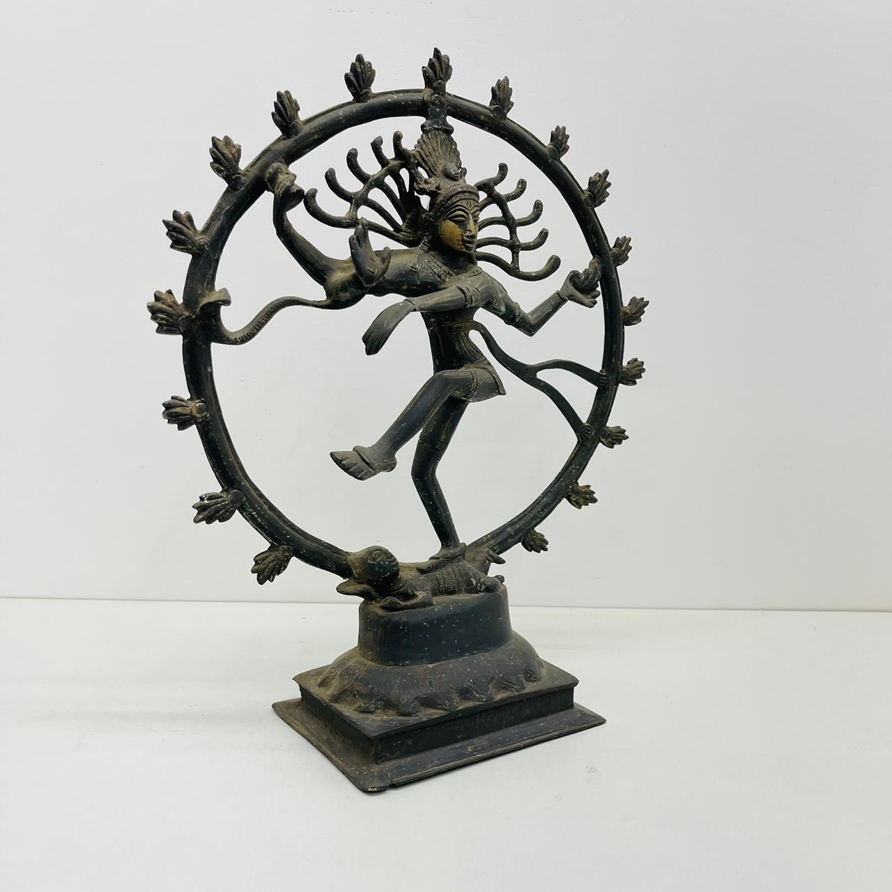 Aged Brass Natraj sculpture
