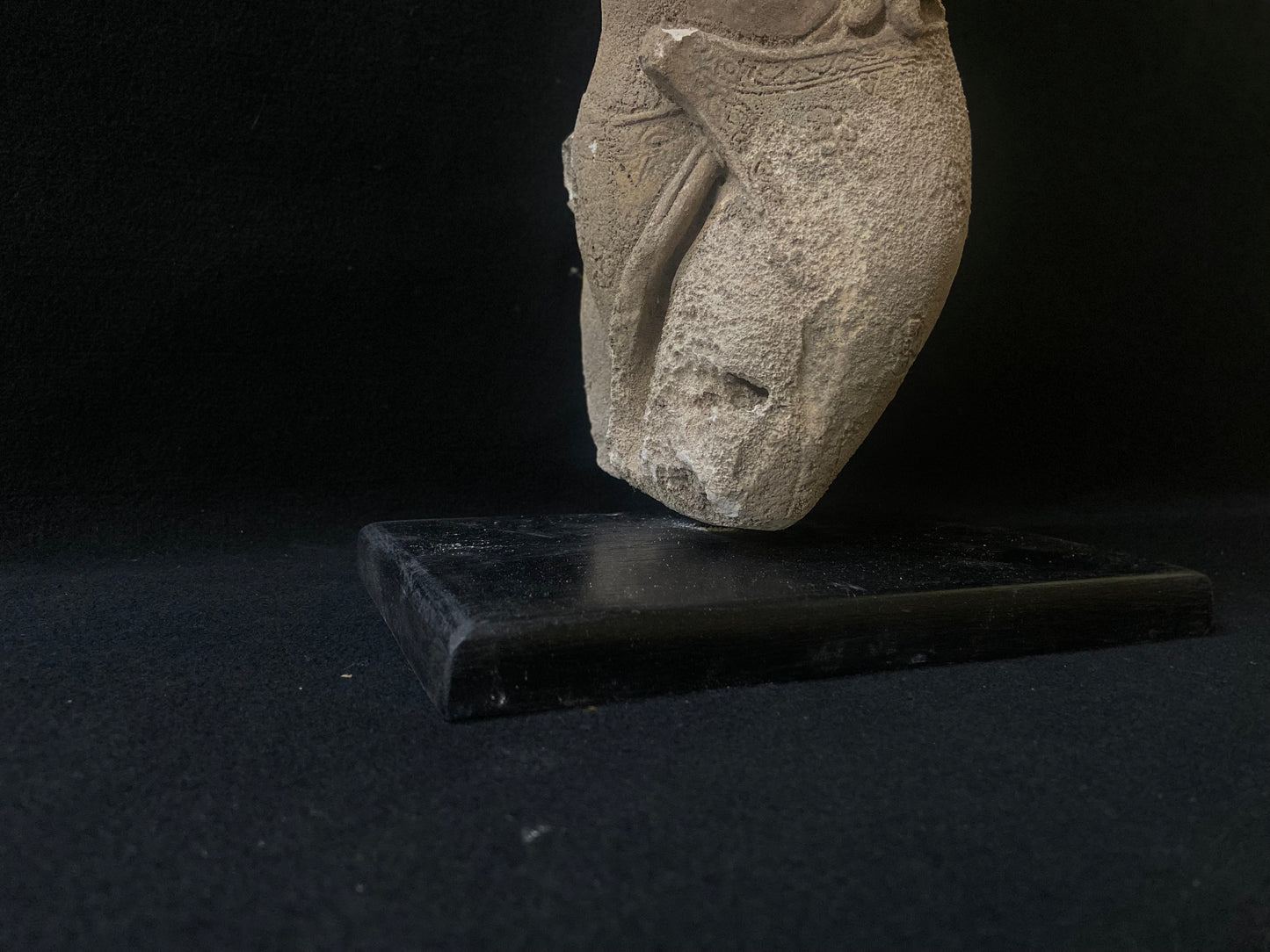 Apsara sculpture, Standing apsara with pedestal to glow the beauty of your collection, sculpture