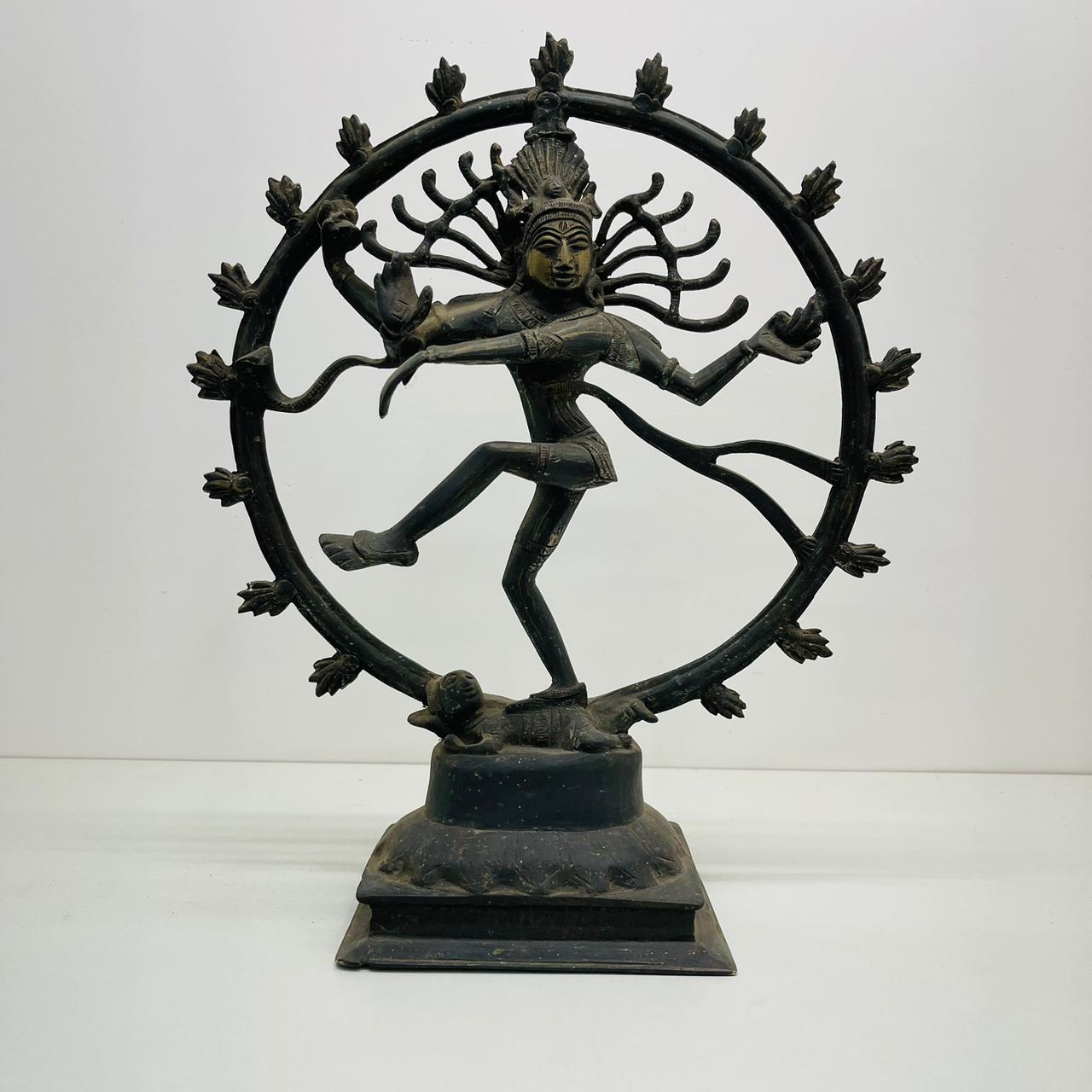 Aged Brass Natraj sculpture