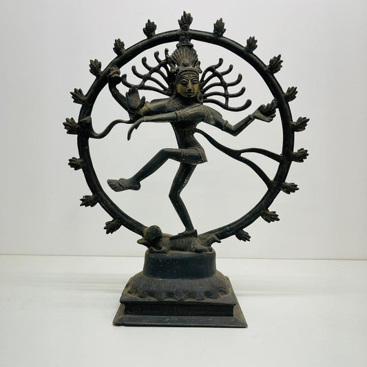 Aged Brass Natraj sculpture