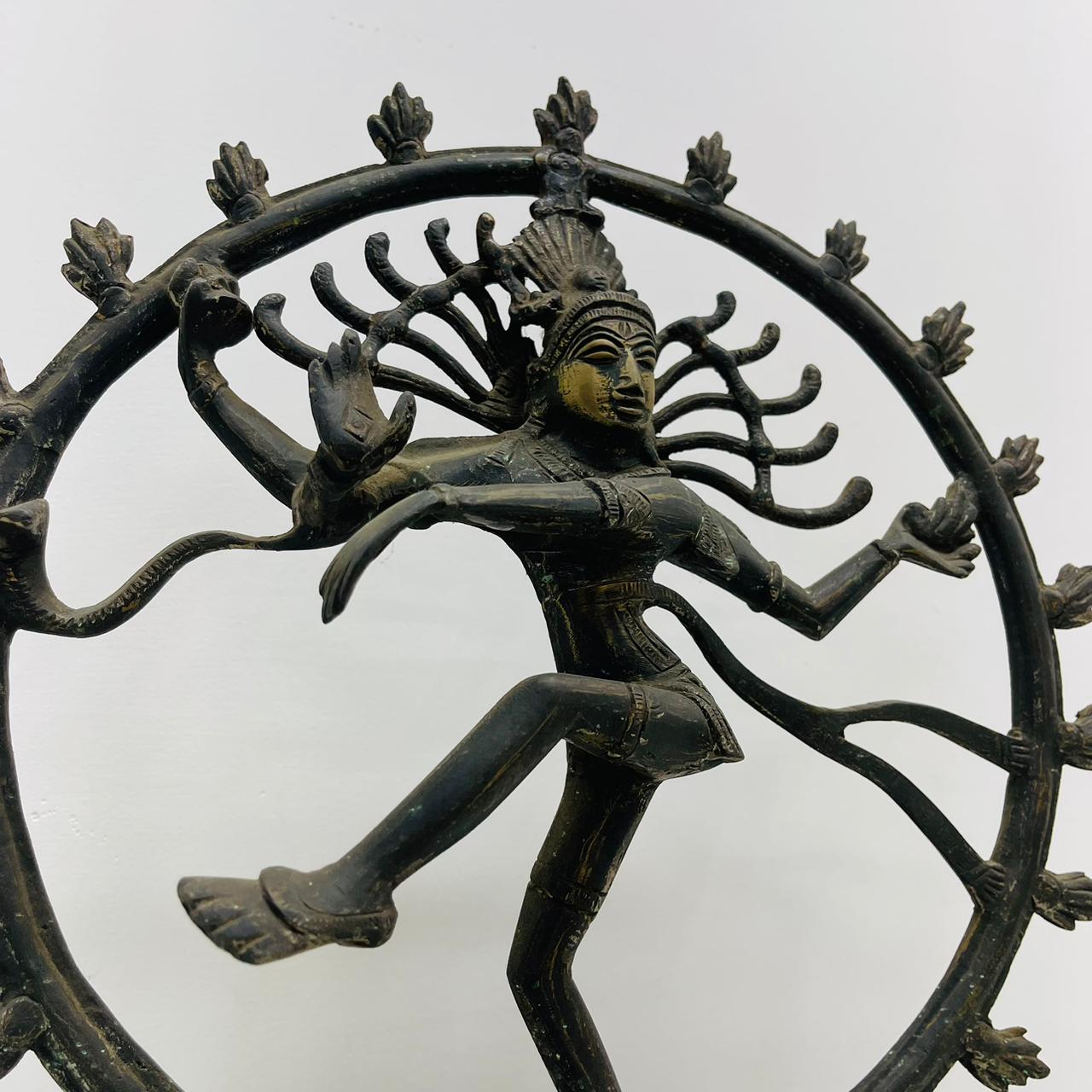 Aged Brass Natraj sculpture